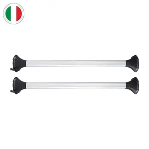 Barra techo Modelo Oval (Riel Abierto) color plata