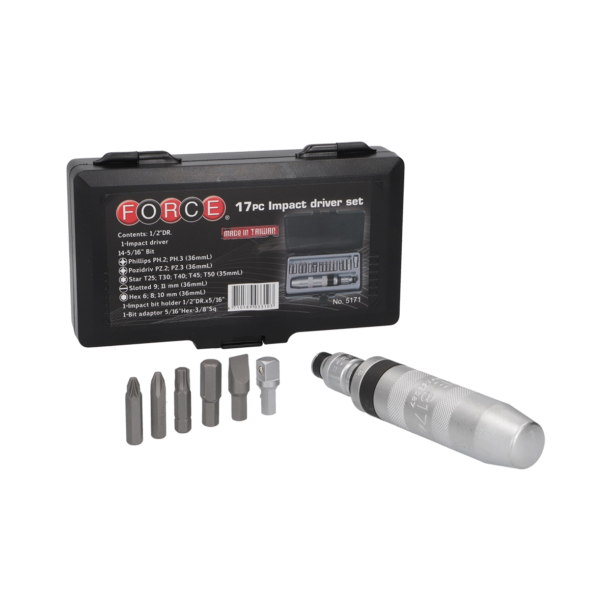 Atornillador De Impacto 1/4 20v Ingco En Maletin Cirli2017