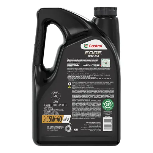 Aceite de Motor CASTROL 5W40 Edge Sintético 4,73L CASTROL - Autoplanet