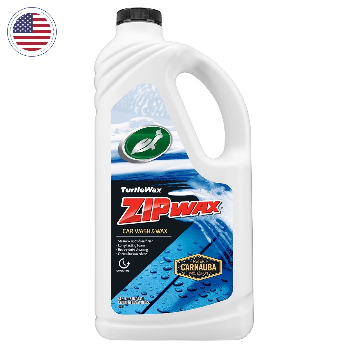 Shampoo con Cera Zip Wax Car Wash 1.89 L TURTLE WAX TURTLE WAX