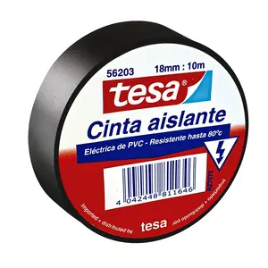 Cinta Aislante Electrica 10mts X 18mm Negra