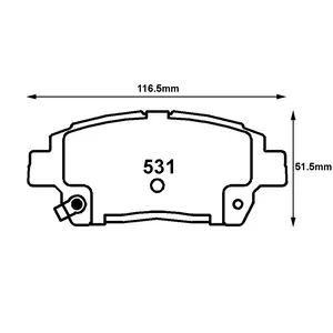 Pastillas de Freno Delanteras GREAT WALL Original 3501110ASZ08A - AutoPlanet