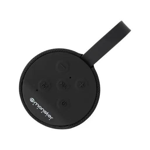 Parlante Monster Bluetooth Antisalpicadura Negro 10W con Micrófono Integrado